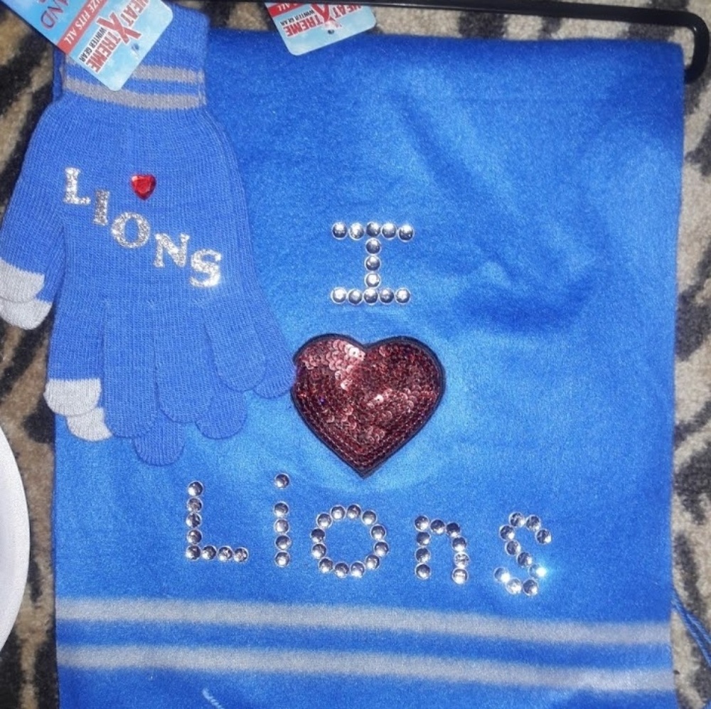 "I ❤ LIONS" Scarf Set